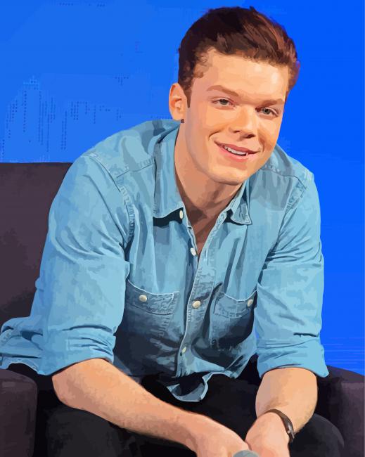 Handsome Cameron Monaghan paint by numbers