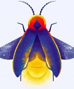 insect Firefly art paint by numbers