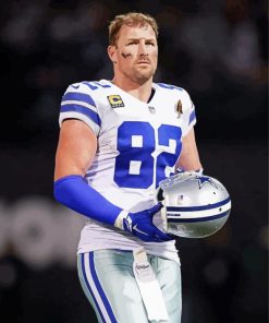 Jason Witten Footballer paint by numbers