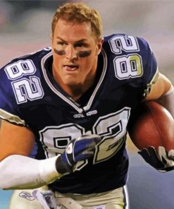 Footballer Jason Witten paint by numbers