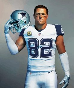 Football Player Jason Witten paint by numbers