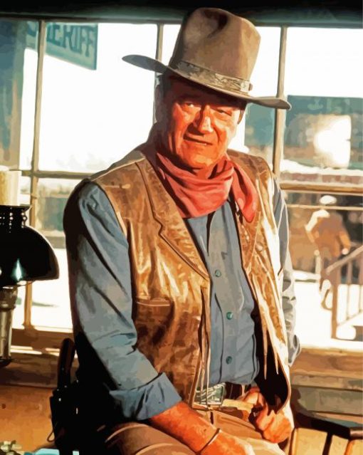 John Wayne paint by numbers