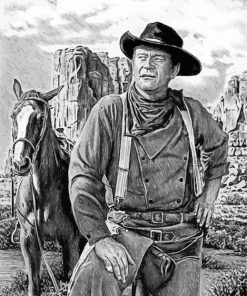 John Wayne The Searchers paint by numbers