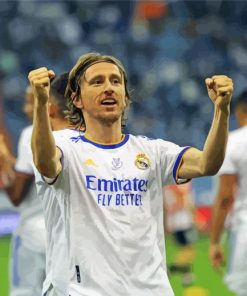 Luka Modric Footballer paint by numbers