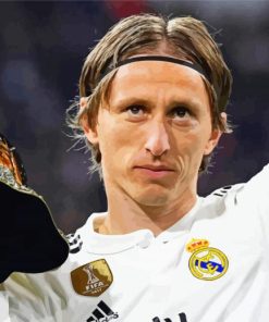 Luka Modric Player paint by numbers