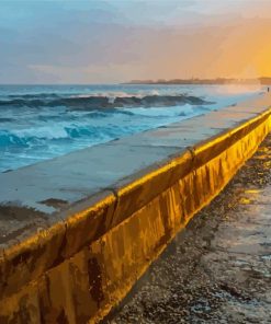 Malecon At Sunset paint by numbers