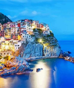 Manarola Italy Coast paint by numbers