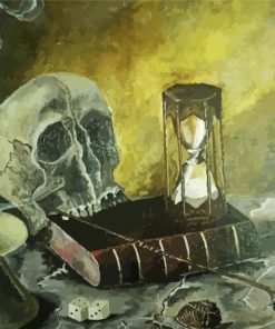 Still Life Momento Mori paint by numbers