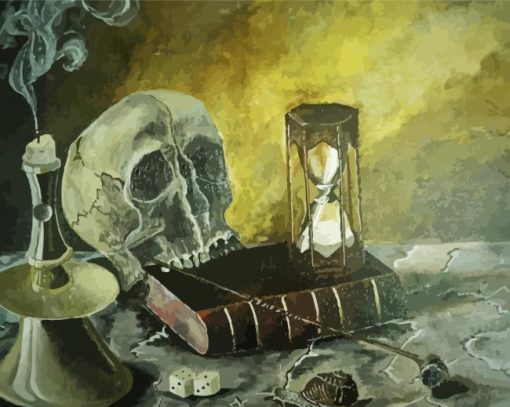 Still Life Momento Mori paint by numbers