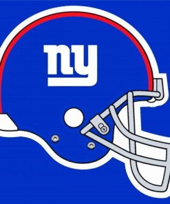 New York Giants Helmet Logo paint by numbers