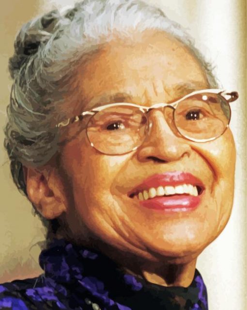 old Rosa Parks paint by number