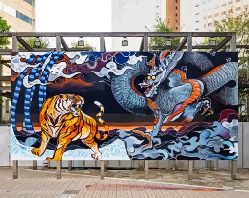 Japan Graffiti Art paint by numbers