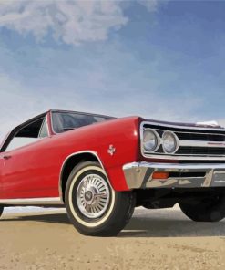 red 65 chevelle ss car paint by number