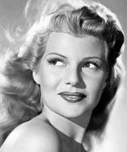 Beautiful Rita Hayworth paint by numbers