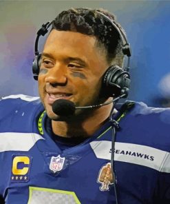 russell wilson paint by numbers