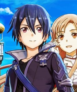 Sword Art Online Anime Characters paint by numbers