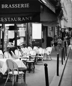 Sidewalk Cafe In Paris paint by numbers