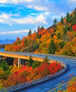 virginia blue ridge parkway united states paint by number