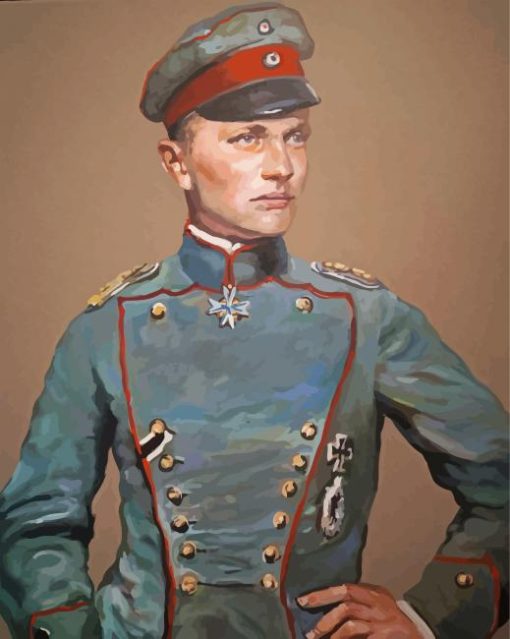 Von Richthofen Pilot paint by numbers