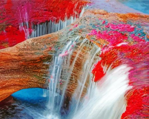 Waterfall Crystal Channel paint by numbers