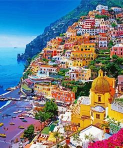 Wonderful Italy Coast paint by numbers