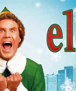 Buddy The Elf Film paint by numbers