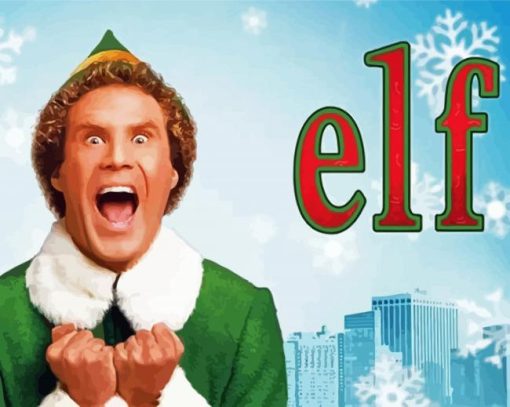 Buddy The Elf Film paint by numbers