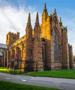 Carlisle cathedral in england paint by numbers