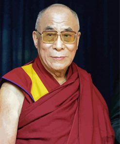 Dalai Lama paint by numbers