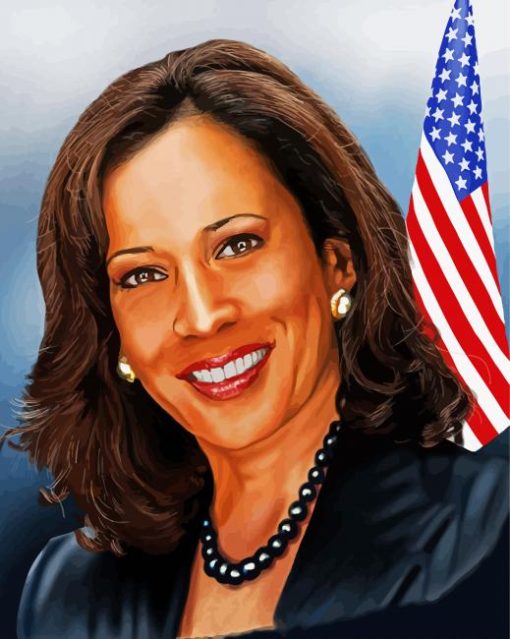 Kamala Harris Art Paint by numbers