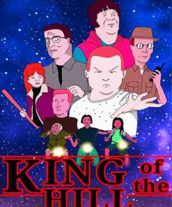 King Of The Hill Animation Poster paint by numbers