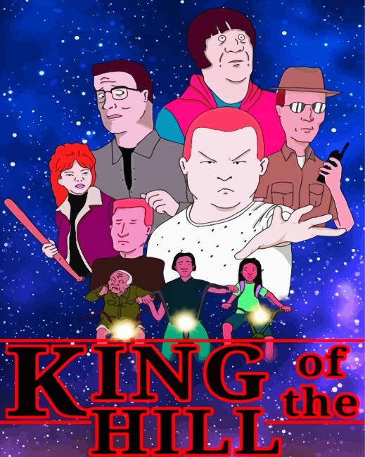 King Of The Hill Animation Poster paint by numbers