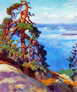 Koli Landscape Art paint by numbers