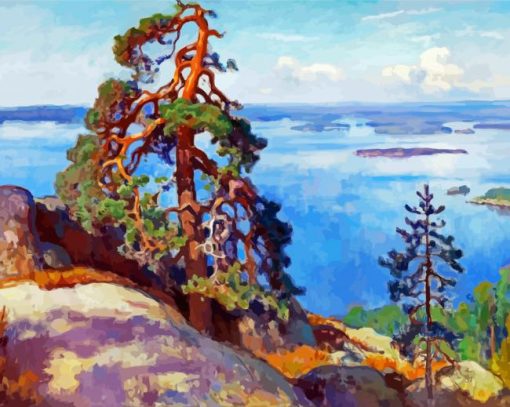 Koli Landscape Art paint by numbers