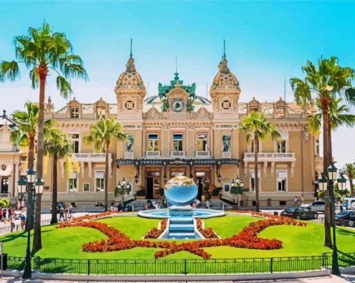 Mone Carlo Casino Monaco paint by numbers