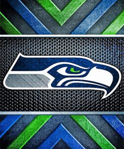 Seattle Seahawks american football team logo paint by numbers