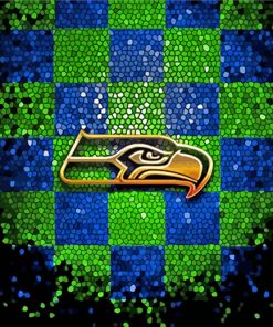 Seattle Seahawks logo paint by number