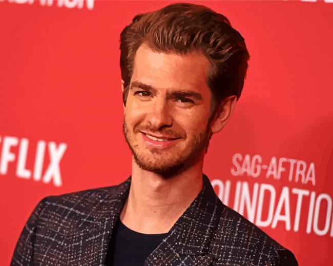 The actor andrew garfield paint by number