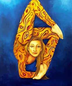 contortionist girl art paint by numbers