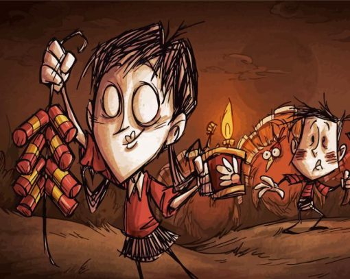 survival game Dont Starve together paint by numbers