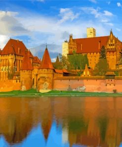 the Castle of Malbork paint by number