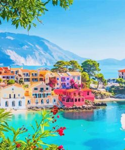 Kefalonia Greece paint by numbers