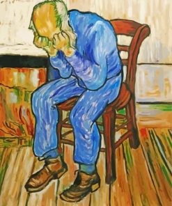 Sorrowing Old Man By Vincent Van Gogh paint by numbers