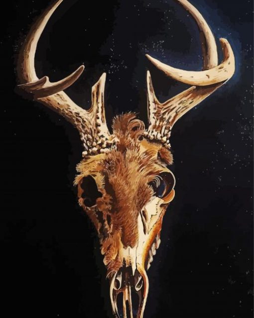 Deer Skull paint by numbers