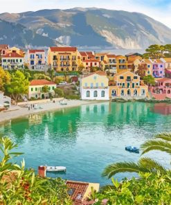 Aesthetic Kefalonia Greece paint by numbers