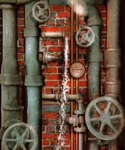 Steampunk Plumbing paint by numbers