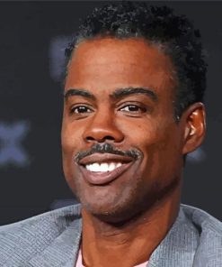 American Comedian chris rock paint by numbers