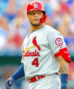 Cardinals Catcher Yadier Molina paint by number