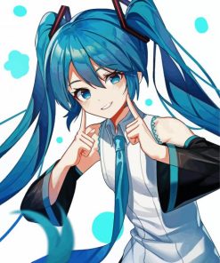 Hatsune Miku Vocaloid paint by numbers