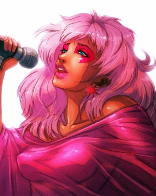 Jem and the holograms character paint by numbers